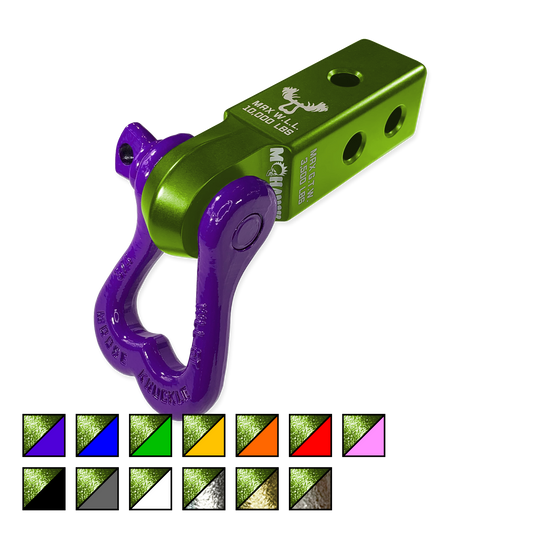 Soft Shackle Receiver | Bean Green & Purple