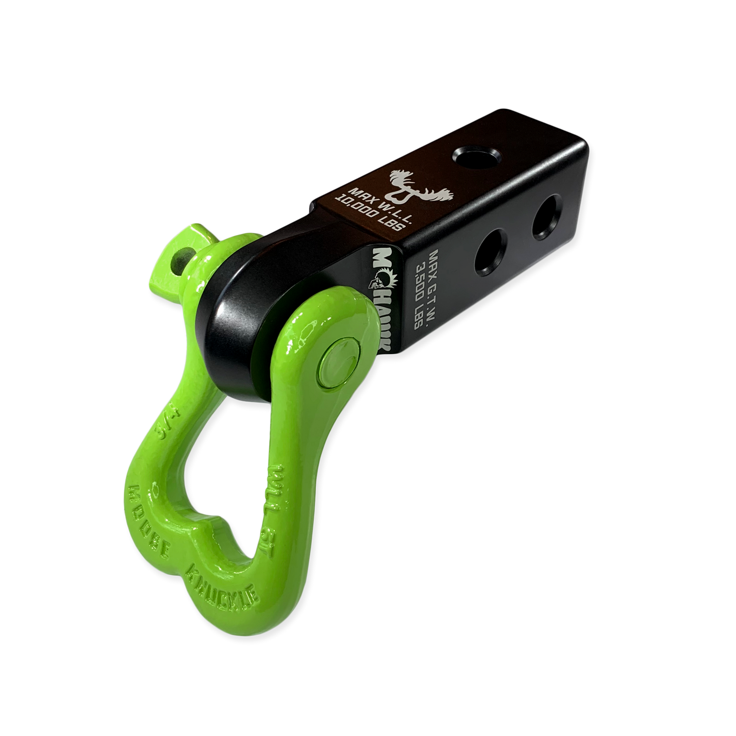 Moose Knuckle Offroad Shackle and Mohawk Receiver Combo Black Lung