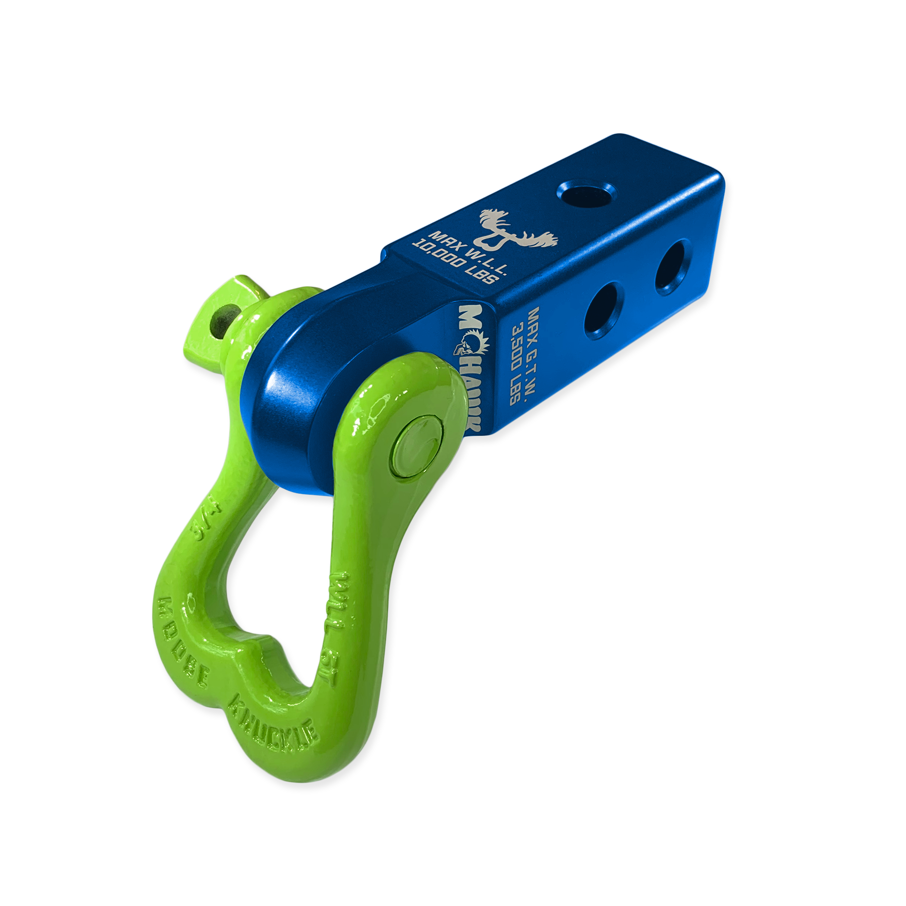 XL 3/4 Shackle & Mohawk 2.0 Receiver Combo Blue Pill