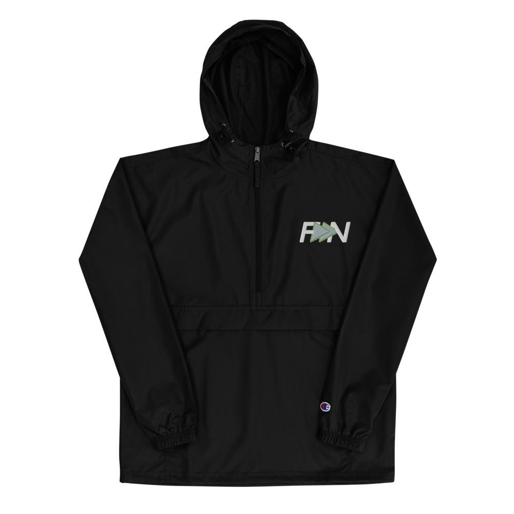 Forward Notion Yankover Pullover Packable Jacket in Black
