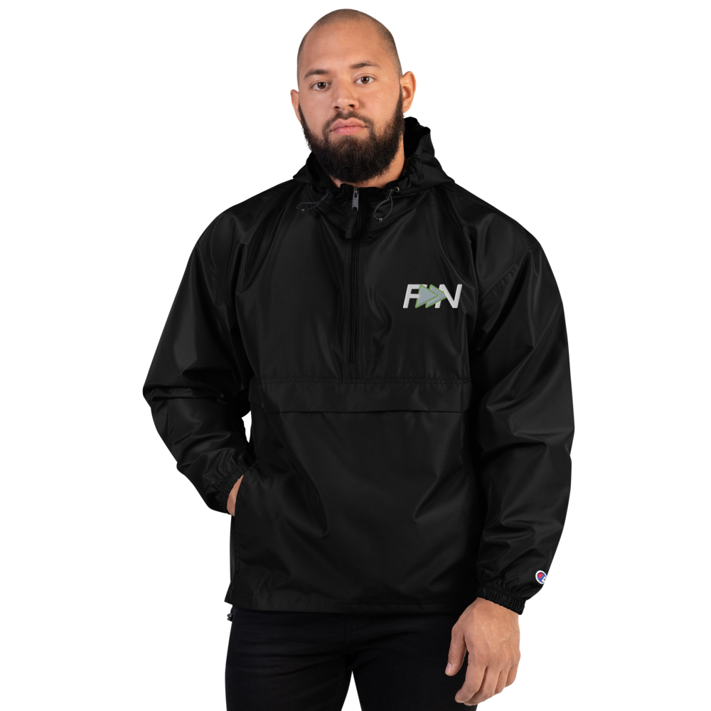 Forward Notion Yankover Pullover Packable Jacket in Black