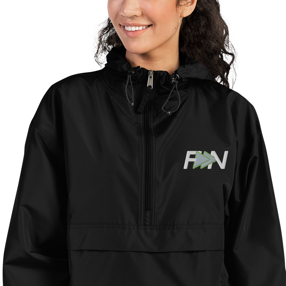 Forward Notion Yankover Pullover Packable Jacket in Black