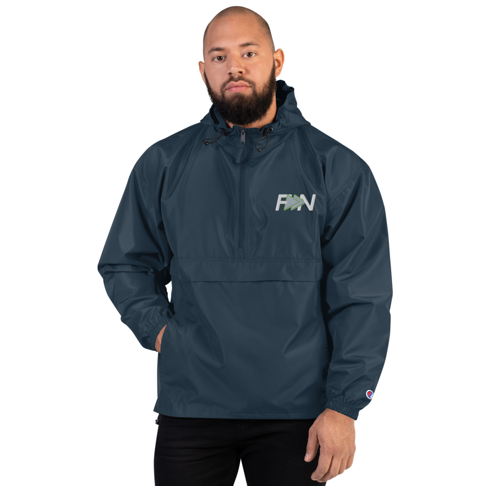 Forward Notion Yankover Pullover Packable Jacket in Navy Color