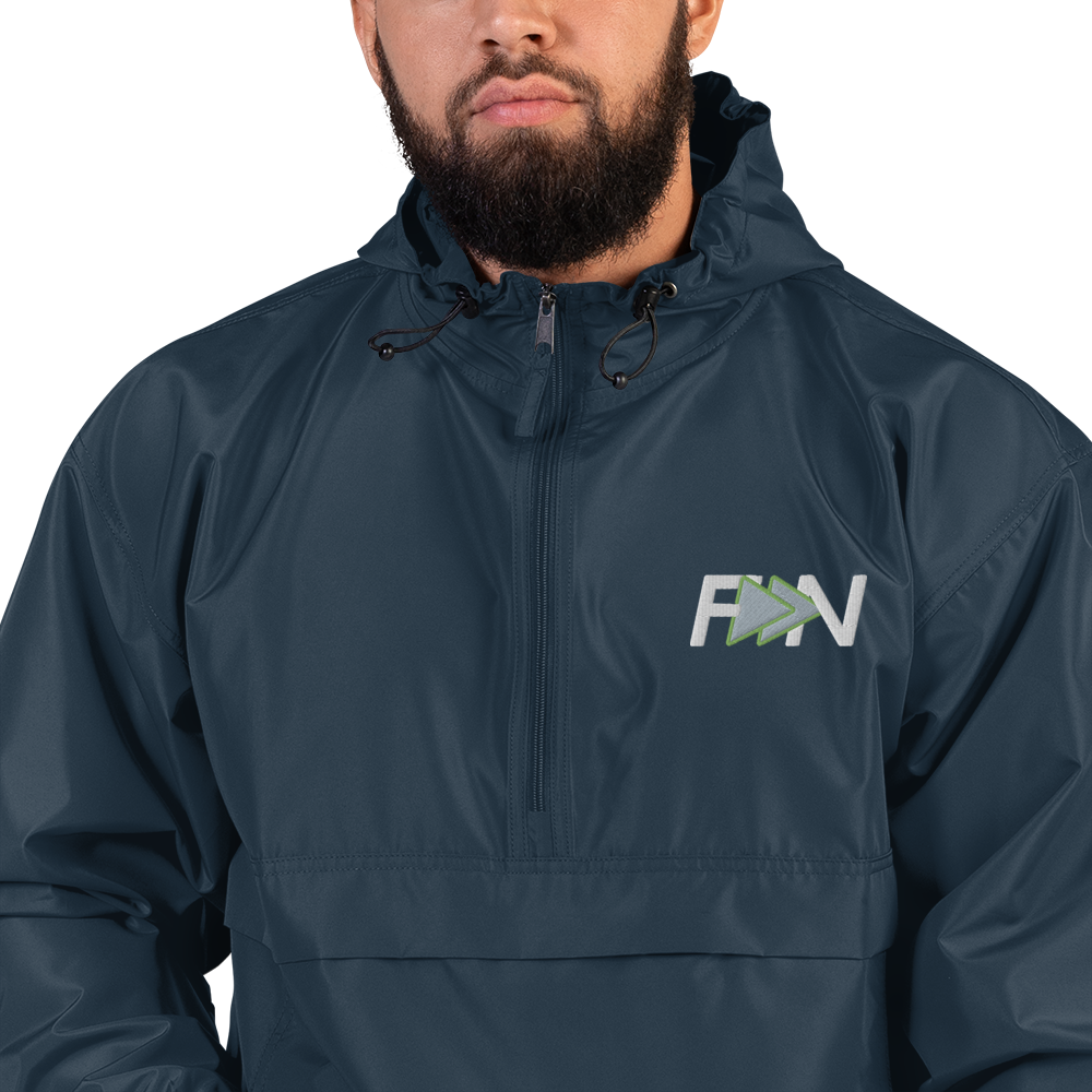 Forward Notion Yankover Pullover Packable Jacket in Navy Color