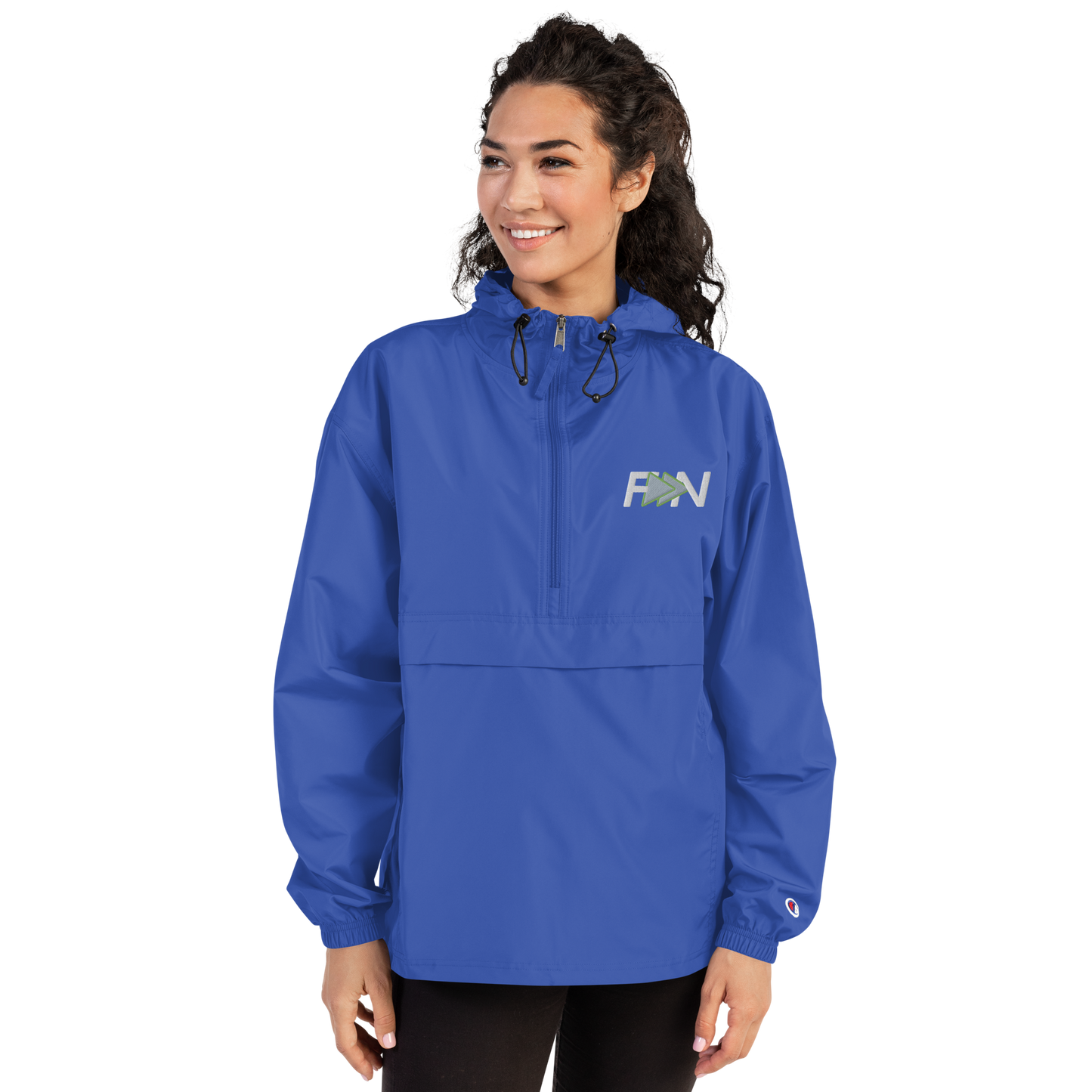 Forward Notion's Yankover Packable Jacket in Royal Blue
