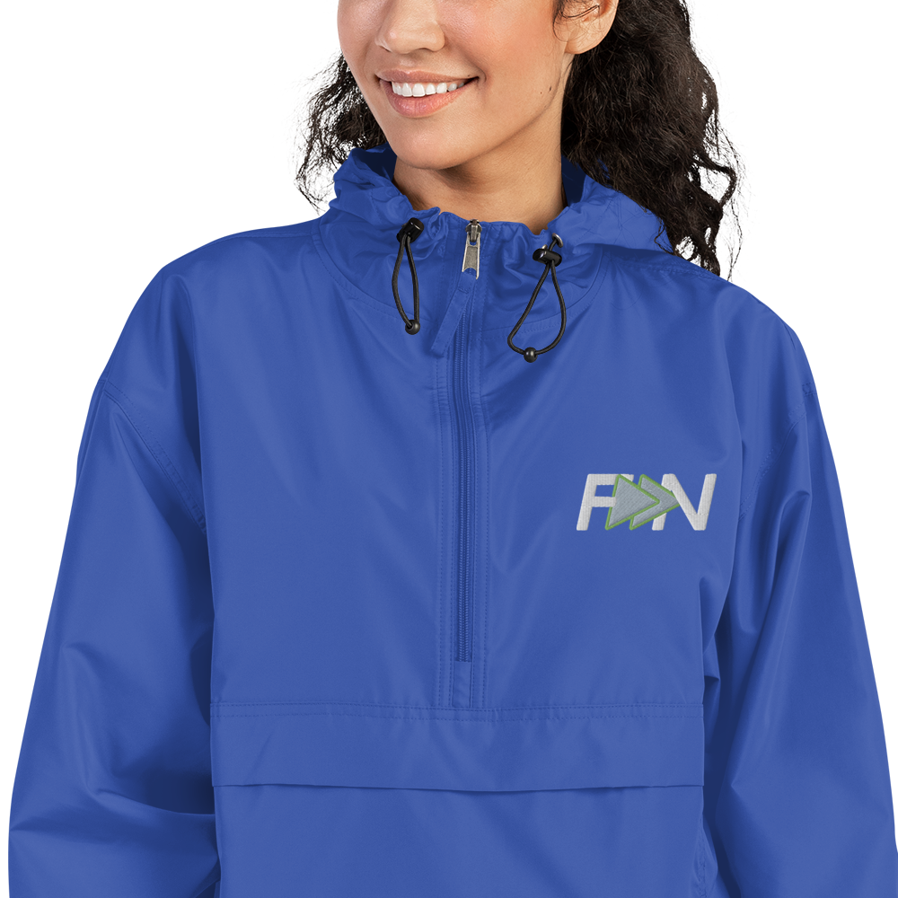 Forward Notion's Yankover Packable Jacket in Royal Blue
