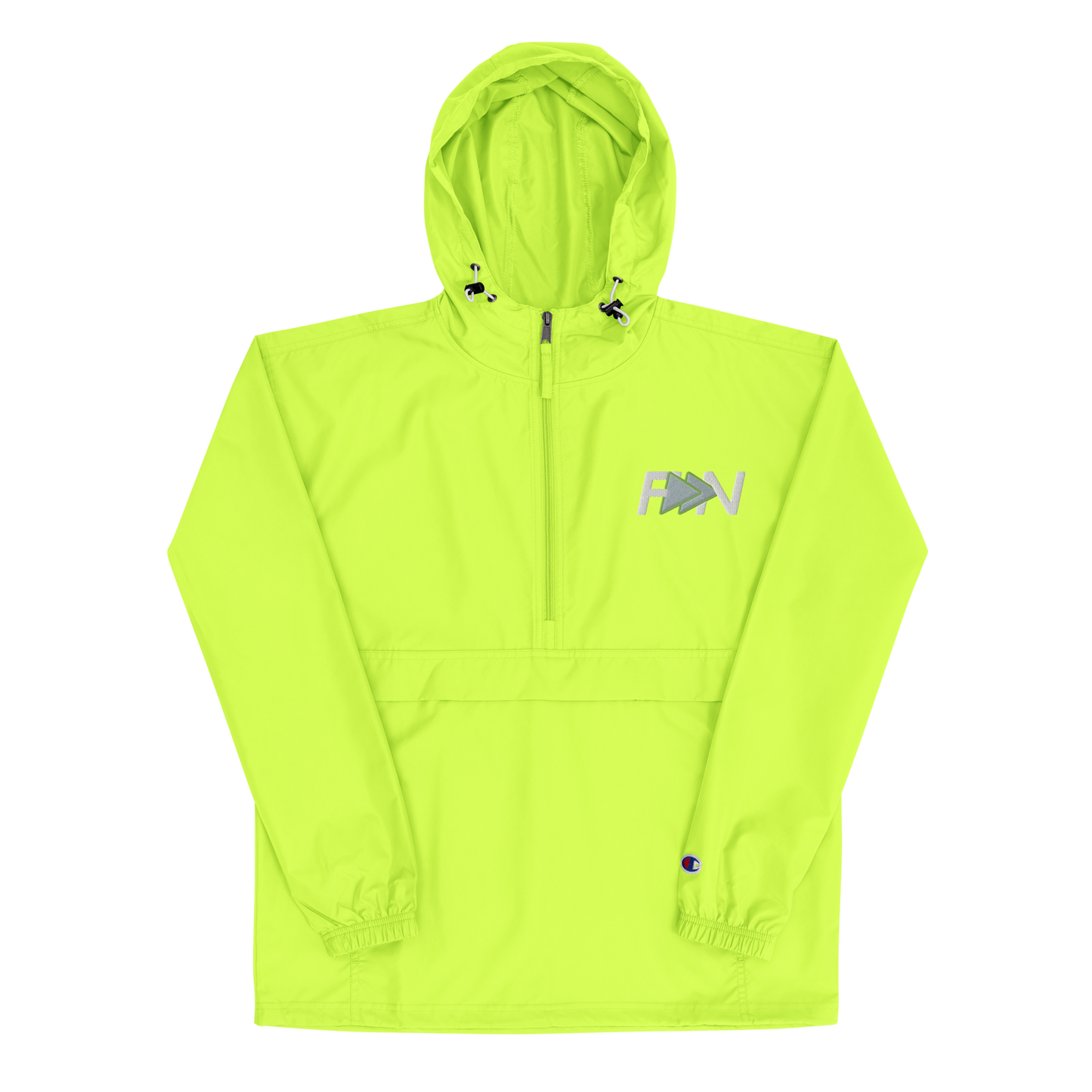 Forward Notion's Yankover Packable Jacket in Safety Green