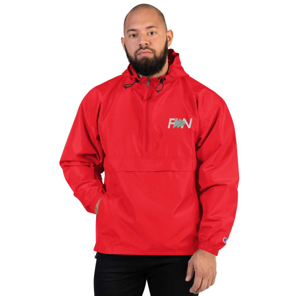 Forward Notion's Yankover Packable Jacket in Scarlet