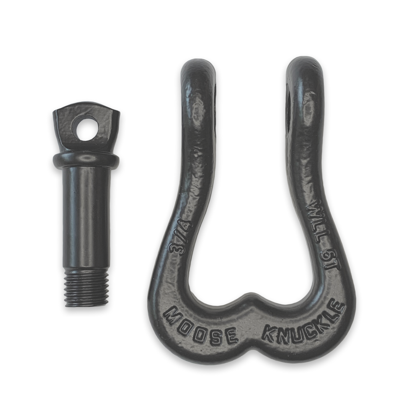 Moose Knuckle XL Gun Gray Heavy Duty Extra Strong Patent Pending 3/4 Shackle for Off-Road Vehicle Recovery to Replace Bull Balls