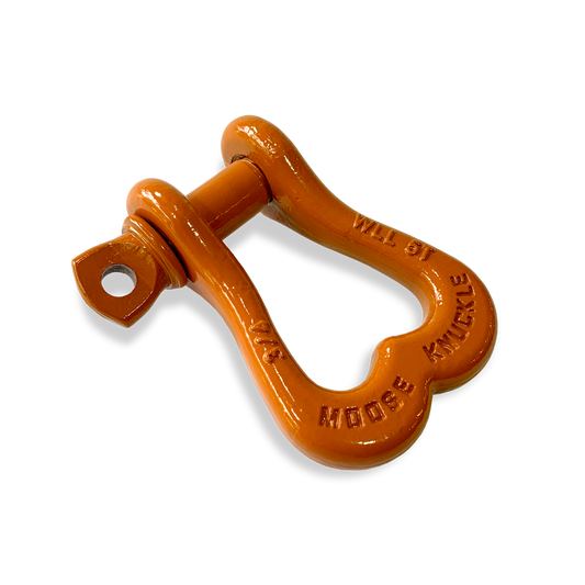 Offroad Trail Riding Jeep Recovery Shackles | Obscene Orange