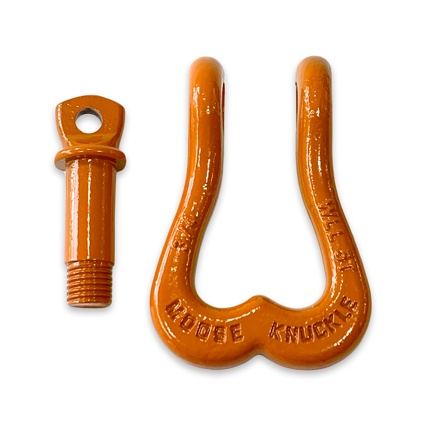 Offroad Trail Riding Jeep Recovery Shackles | Obscene Orange
