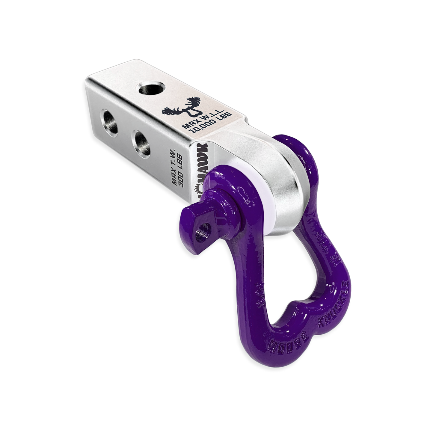 Soft Shackle Receiver | Atomic Silver & Purple
