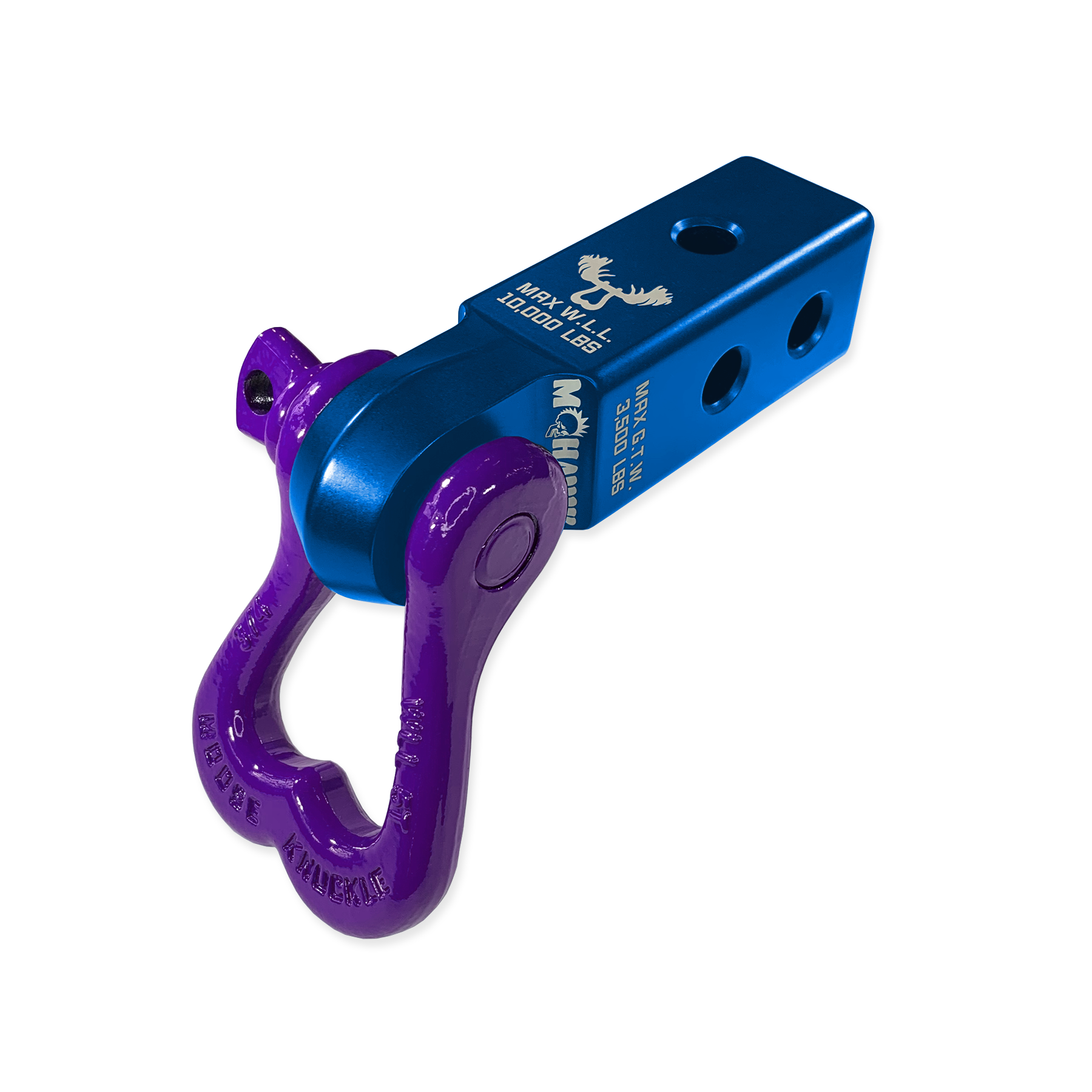XL 3/4 Shackle & Mohawk 2.0 Receiver Combo Blue Pill