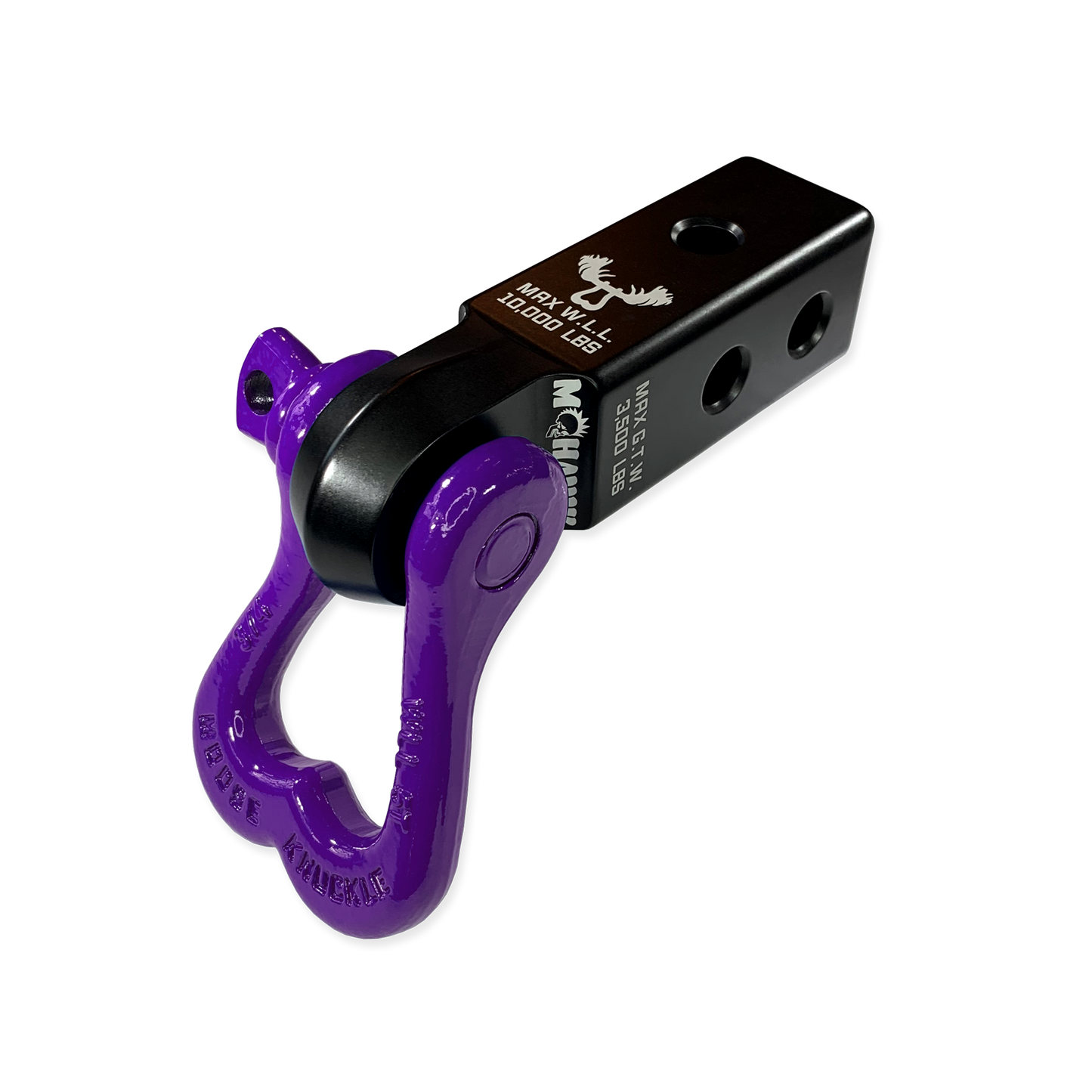 Moose Knuckle Offroad Shackle and Mohawk Receiver Combo Black Lung