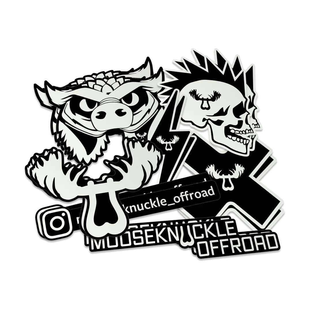 Mooseknuckle Tough Premium Sticker Packs for Offroad Style