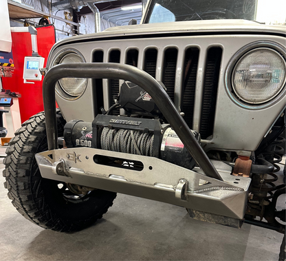 Front Diamond Series Stubby Bumper for Jeep TJ Wrangler (97-06)