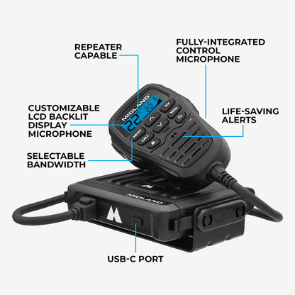 MXT275 15W MicroMobile GMRS Two-Way Radio