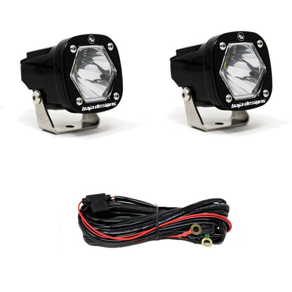 Baja Designs S1 Black LED Auxiliary Light Pod Pair - (Choose Color/Pattern)