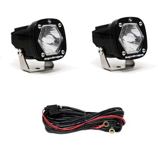 Baja Designs S1 Black LED Auxiliary Light Pod Pair - (Choose Color/Pattern)