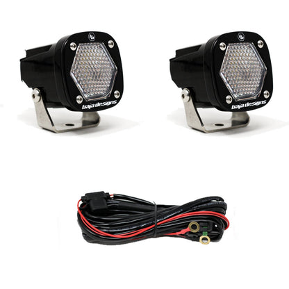 Baja Designs S1 Black LED Auxiliary Light Pod Pair - (Choose Color/Pattern)