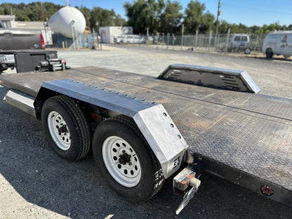 Heavy Duty Weld on DIY Drive Over Trailer Fender Kit Bare Steel - Pair