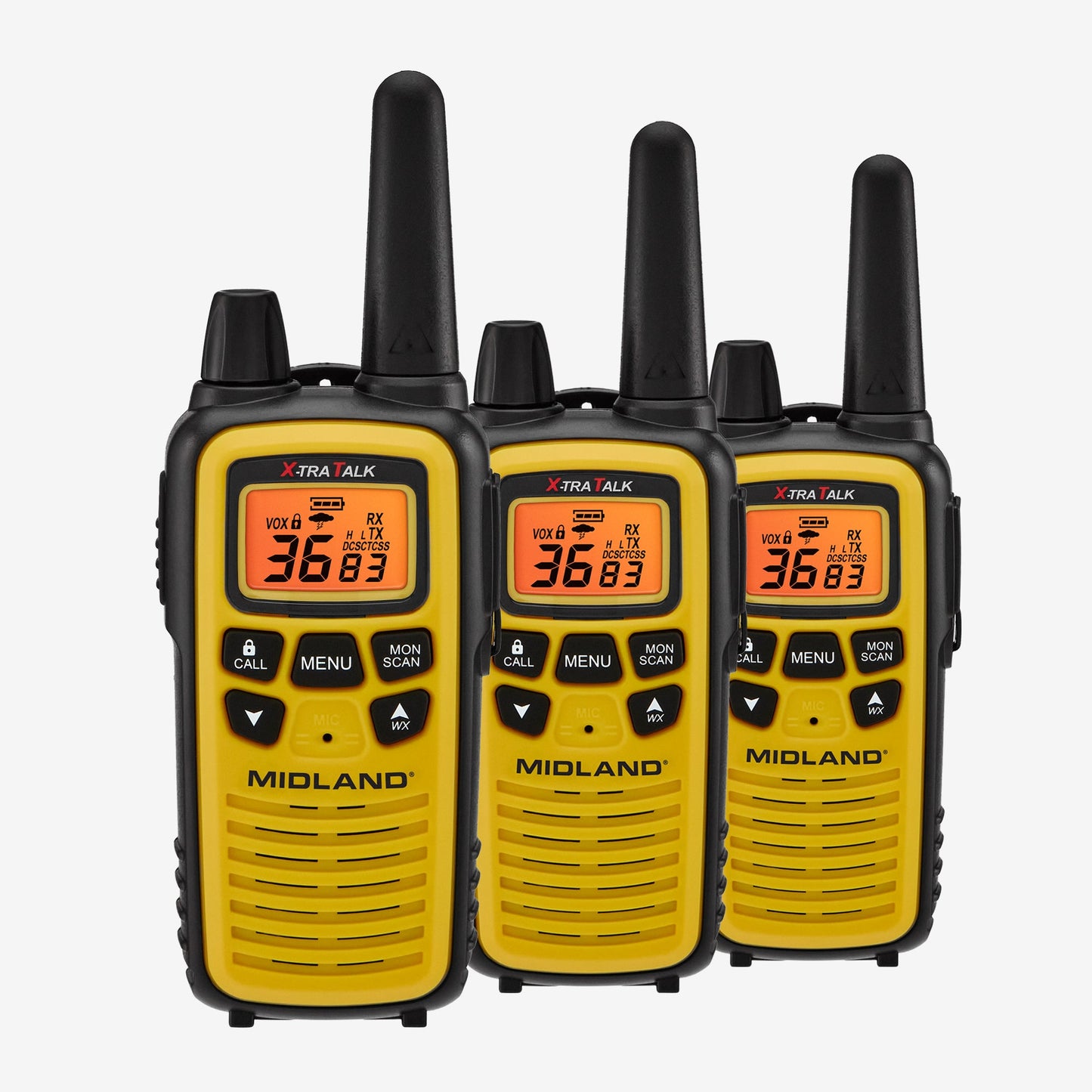 LXT630 FRS License‑Free Walkie Talkie 3-Pack Yellow - LXT630X3VP3