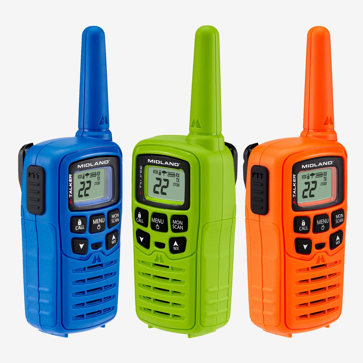 T10 X-Talker FRS Walkie Talkie 3-Pack Multi-Color - T10X3M