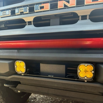 2021-2023+ Ford Bronco Stock Plastic Bumper Dual Light Mount