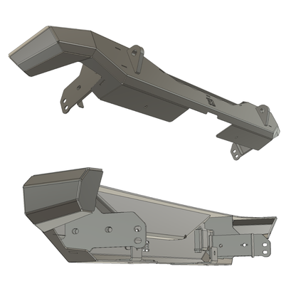 Gauntlet Series Rear Bumper for Jeep JK Wrangler (2007-2018)