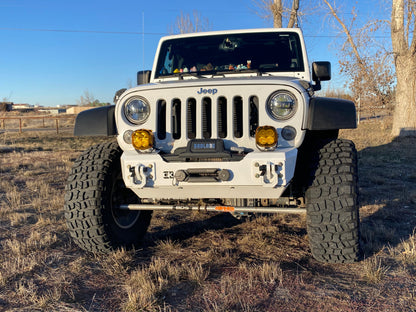 Gauntlet Front Bumper w/Bull Bar Tube for Jeep JK Wrangler (2007-2018)