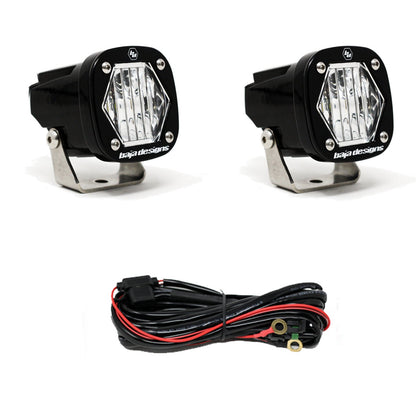 Baja Designs S1 Black LED Auxiliary Light Pod Pair - (Choose Color/Pattern)