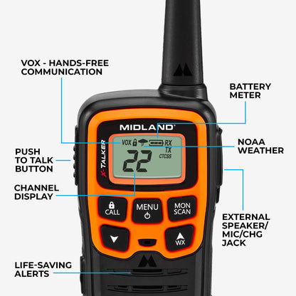 T51 X-Talker FRS Walkie Talkie 3-Pack - T51X3VP3