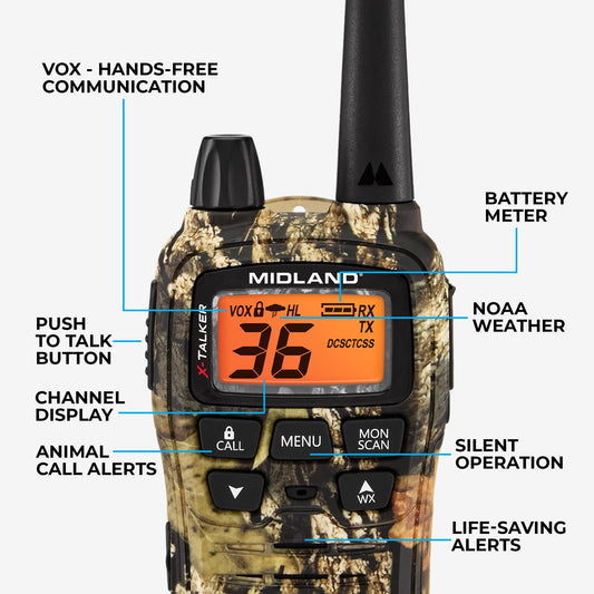 T75 X-Talker FRS Walkie Talkie 2-Pack Camo - T75VP3