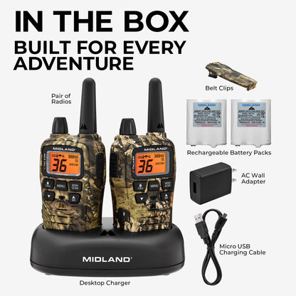 T75 X-Talker FRS Walkie Talkie 2-Pack Camo - T75VP3