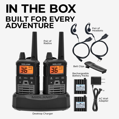 T290 X-Talker GMRS Walkie Talkie 2-Pack - T290VP4