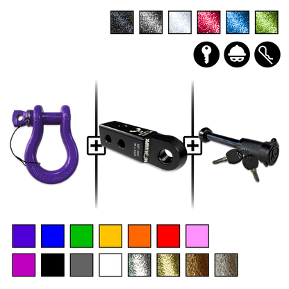 B'oh Spin Pin Shackle 3/4 Mohawk Receiver 2.0 Hitch Pin Bundle