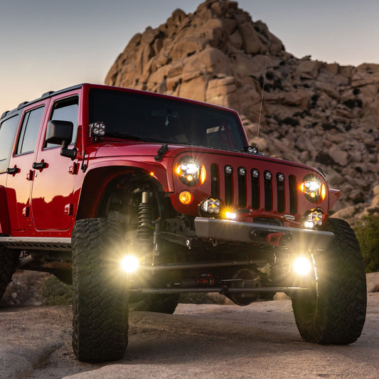 Jeep JL / JT Steerable Knuckle Pod Light Mounts (2018+ Gladiator/Wrangler)