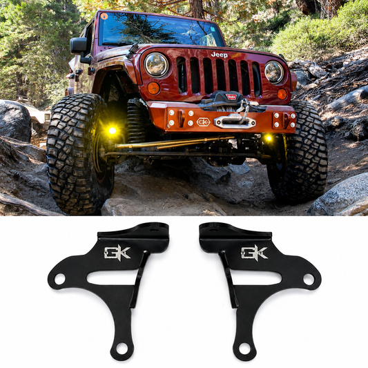 Jeep JK Steerable Knuckle Pod Light Mounts (2007-2018 Wrangler)