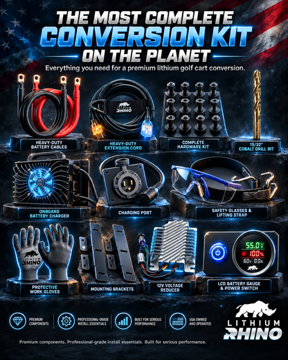 76V 105Ah Lithium Rhino Conversion Kit Self-Heated