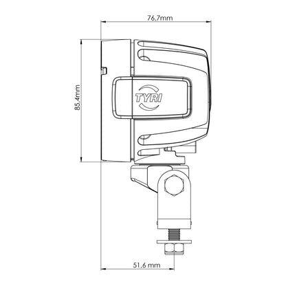 D8 2500 eLumen, 12V Asymmetric Fog