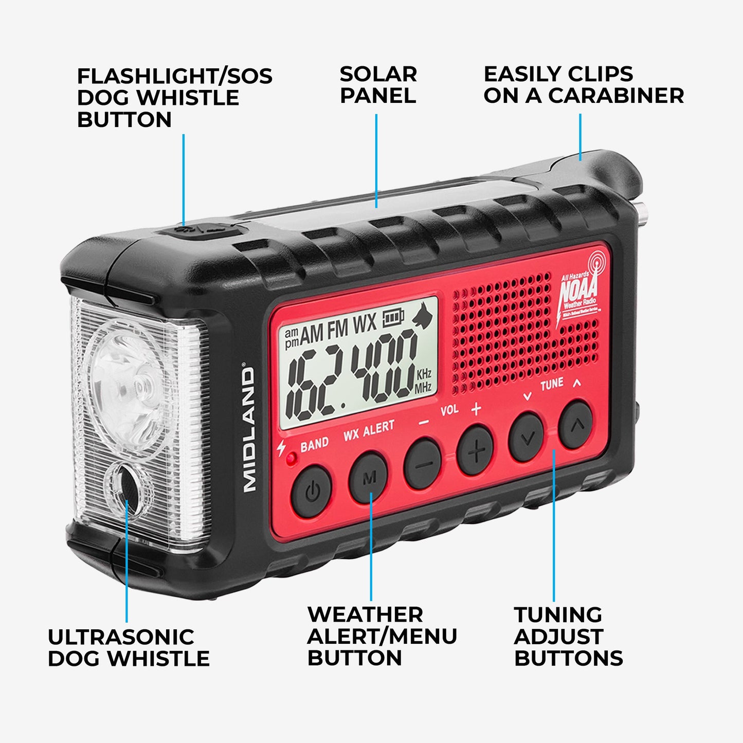 ER310 Portable Emergency Crank Weather Radio - ER310