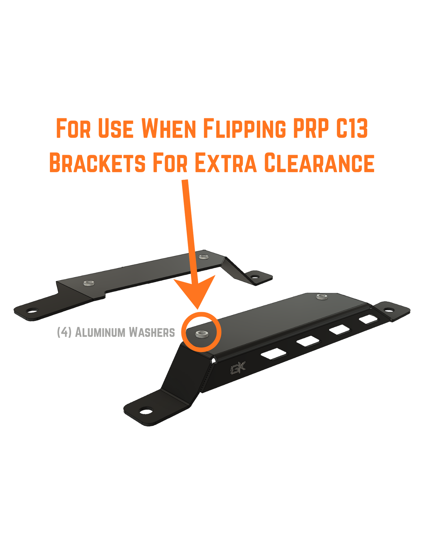 "Big and Tall" PRP Seat Lowering Brackets for Jeep JKU Wrangler