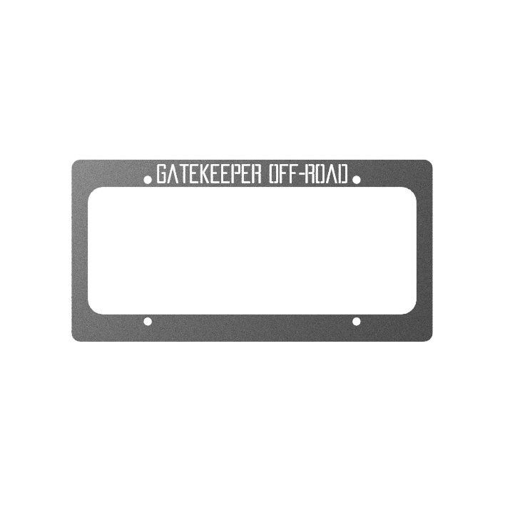 "Gatekeeper Off-Road" License Plate Frame