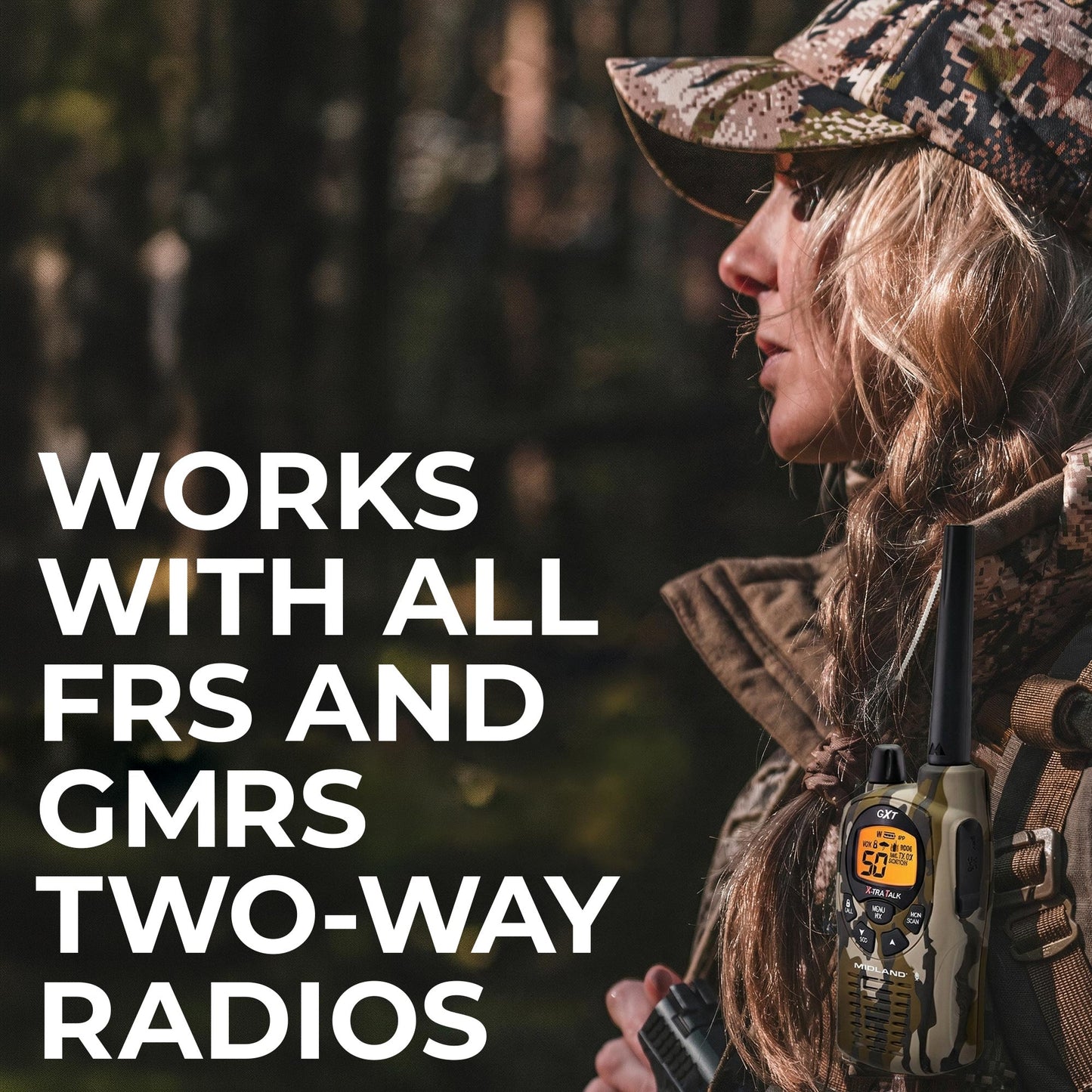 GXT1050 GMRS Walkie Talkie Camo 2-Pack - GXT1050VP4