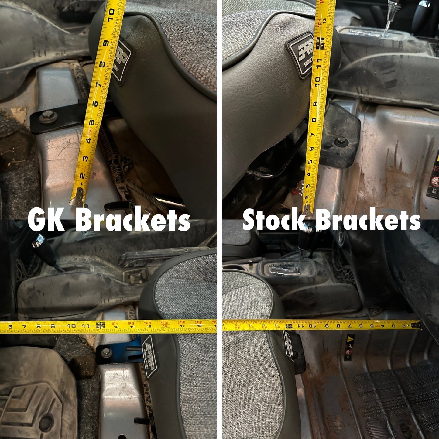 "Big and Tall" PRP Seat Lowering Brackets for Jeep JKU Wrangler
