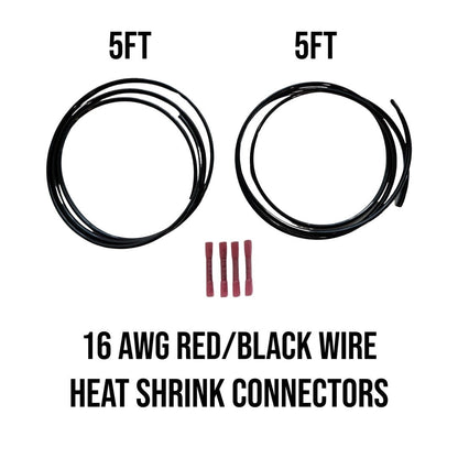 16 AWG "2 Lead" Wire Extension Kit (Red/Black)