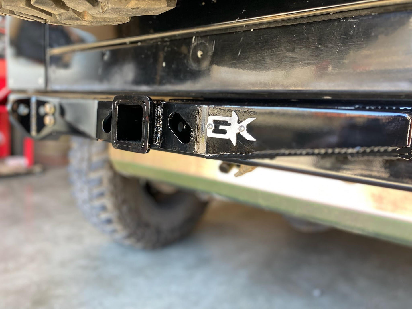 Rear Diamond Series Stubby Bumper for Jeep TJ/YJ Wrangler