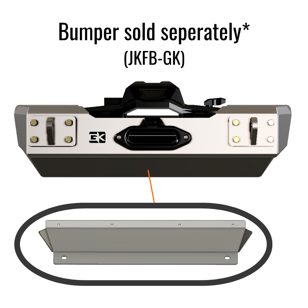 Jeep JK Gauntlet Series Front Bumper Skid Plate