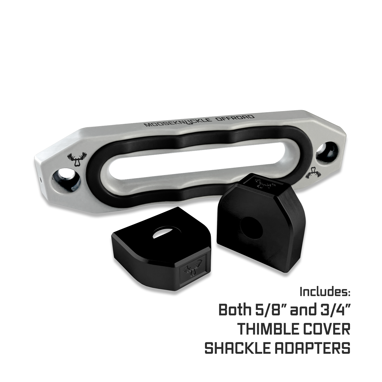 Jawse Fairlead Front Angle in Atomic Silver and Black Hole