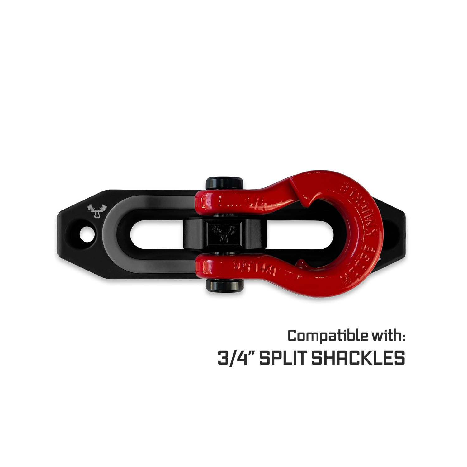Jawse Fairlead and Front Split Shackle 0.75 in Black Lung and Gun Gray